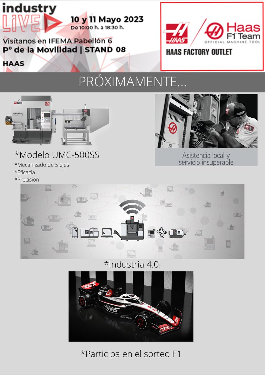 ¡Nos vemos la semana que viene en Industry Live 2023!
Pincha en el siguiente enlace para conseguir tu pase gratis con el código iLIVE23089: lnkd.in/dvbSdD_d

#haasautomation #machining #industry