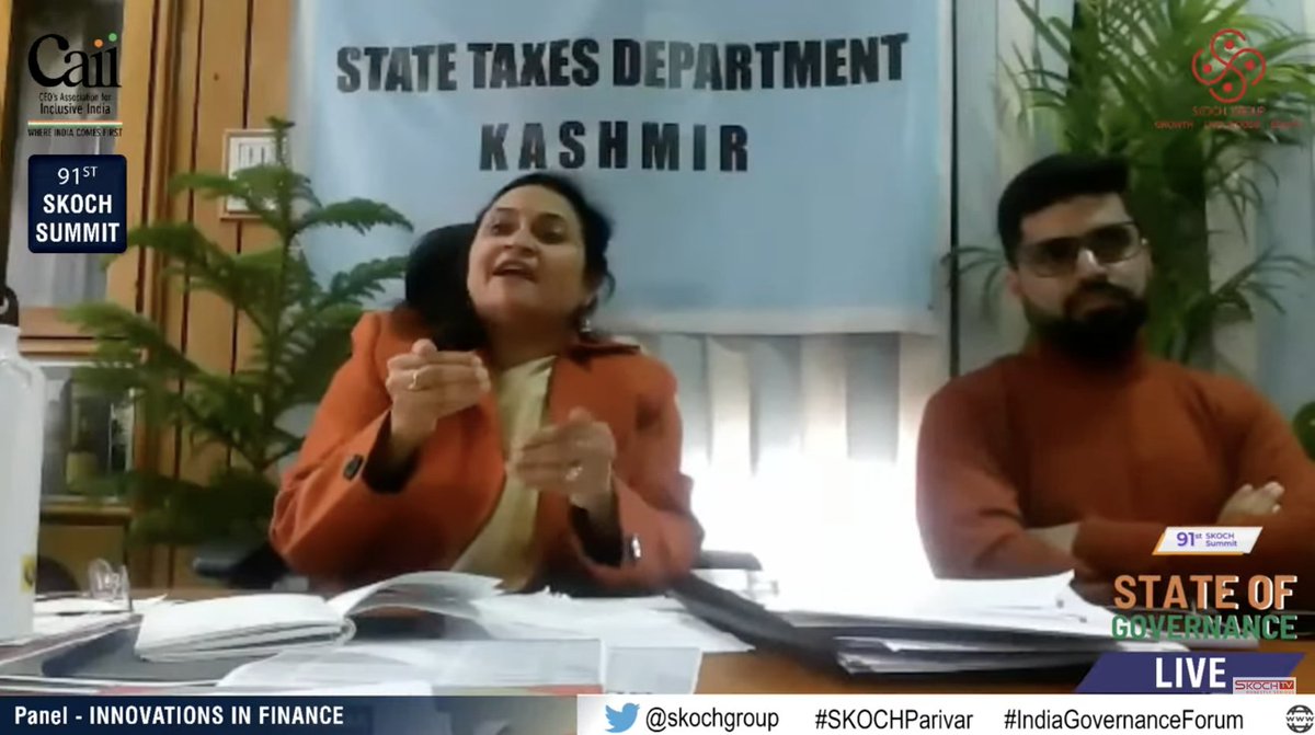 BNBccc8's tweet photo. "There was a lot of information disconnect, the way the whole system is seen is, that paying taxes is so technically burdensome that many of the taxpayers are dependent on various professionals."- Dr Rashmi Singh, Commissioner, @JK_GST_JK speaking live at #StateOfGovernance. https://t.co/IDSXzvmoxG