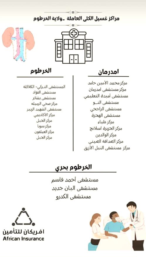 Bit_Khalifa1417's tweet photo. 🛑 مراكز غسيل الكلى العاملة بالعاصمة 

⭕️ الشير واجب انساني 

#حوجة_الخرطوم 
#حوجة_مرضى_الكلى
#لا_للحرب #لازم_تقيف https://t.co/LbwB6PaA4Z