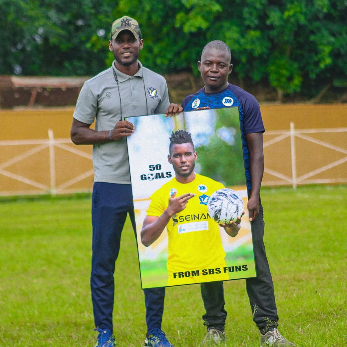 Nelly11_'s tweet photo. I’d like to thank the fans of @BrightStarsFC for this special present in recognition of reaching the 50 goal milestone for the club. Thank you for your support and encouragement throughout the years. I’m really humbled. https://t.co/SbAyX6Ucbv