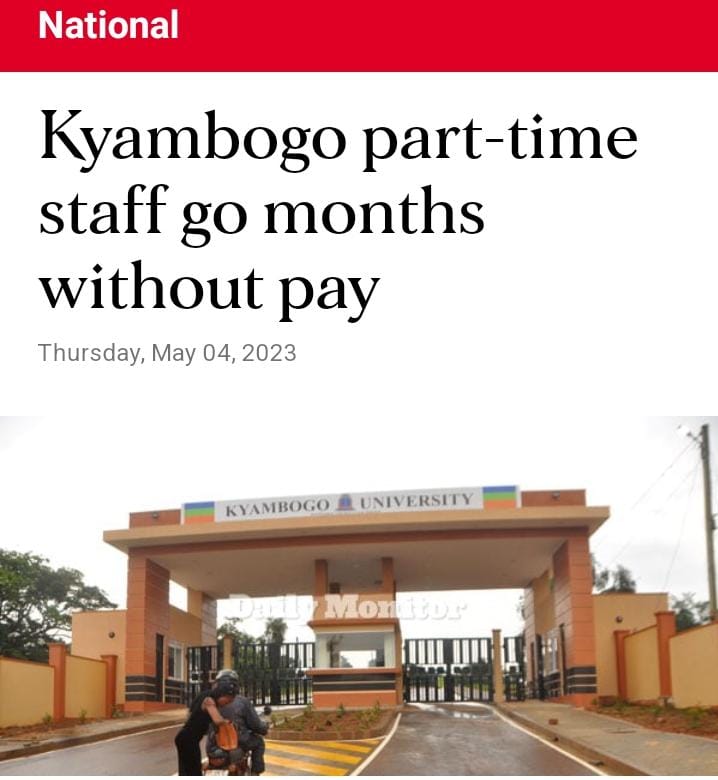 brucenahabwe1's tweet photo. This is what is happening at Kyambogo University. The lecturers have never received payments, Government Students have never received allowances and the same management is imposing a fee of 50,000 on every student! This public University also possesses a Vice Chancellor!
#ArrestSurchages