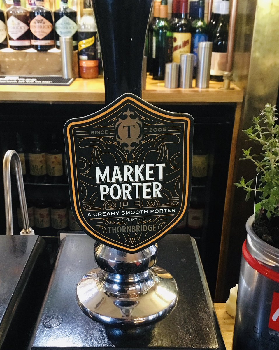 TheLordDarcy's tweet photo. New on the sticks today we have Market Porter from @thornbridge https://t.co/zIzLL85nvH