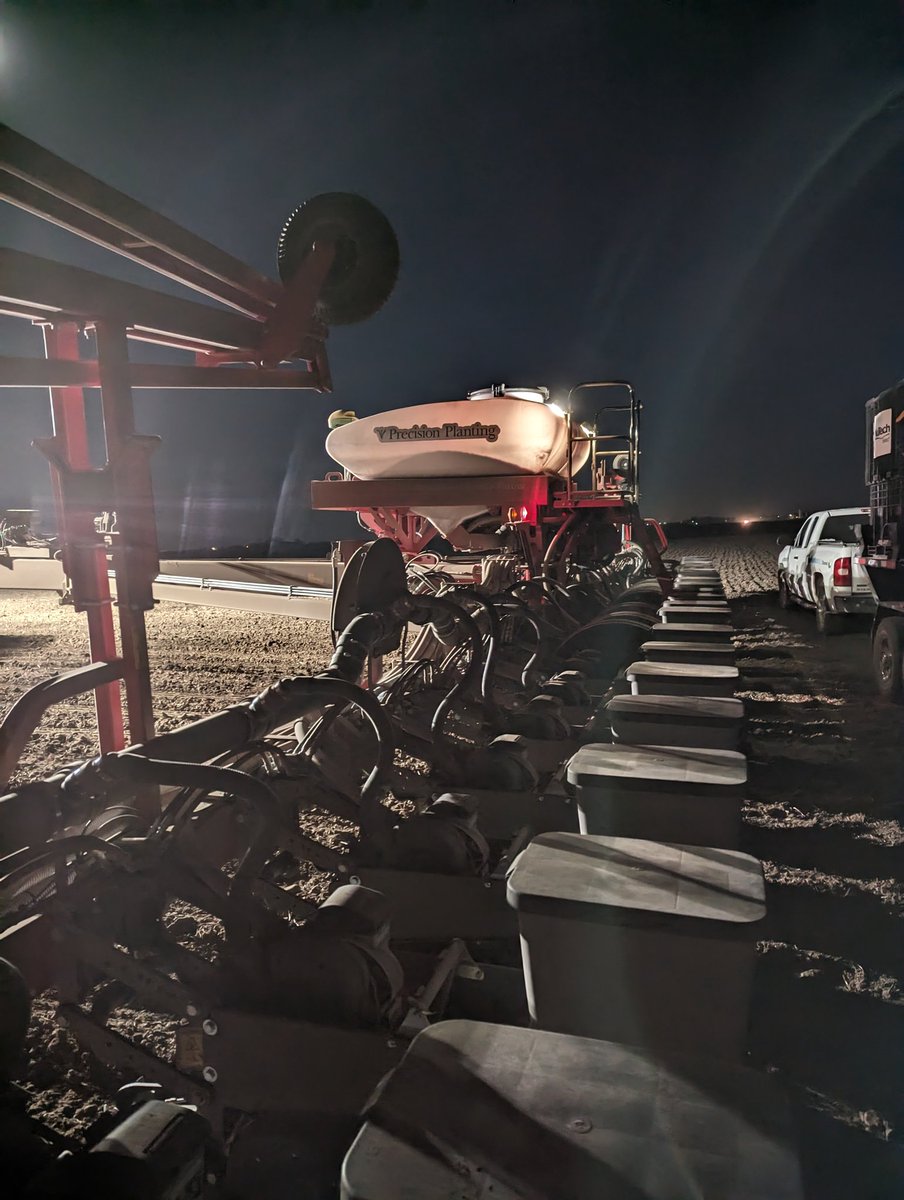 Perfect ending to a great day of planting yesterday