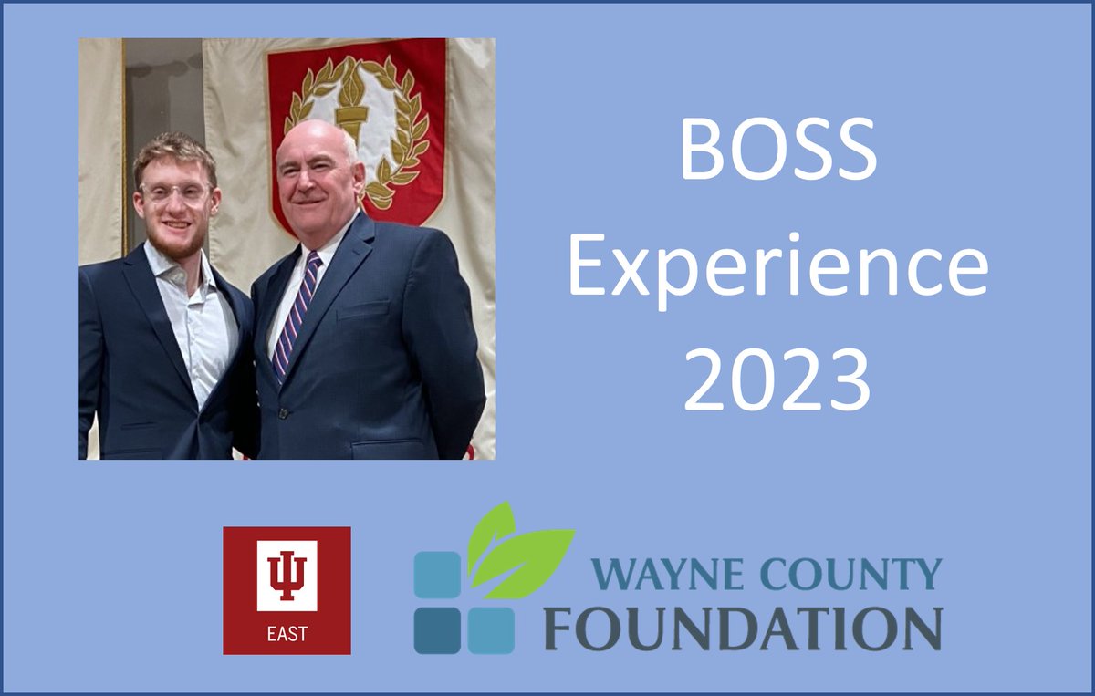 IUE_ENTR's tweet image. @iueast Outstanding Student in #Finance, Nolan Everts will be participating in the 2023 BOSS Experience.  The BOSS Experience is a #graduate Entrepreneurship project instructed by Professor Tim Scales and the support received from the Wayne County Foundation. @RedWolvesMS