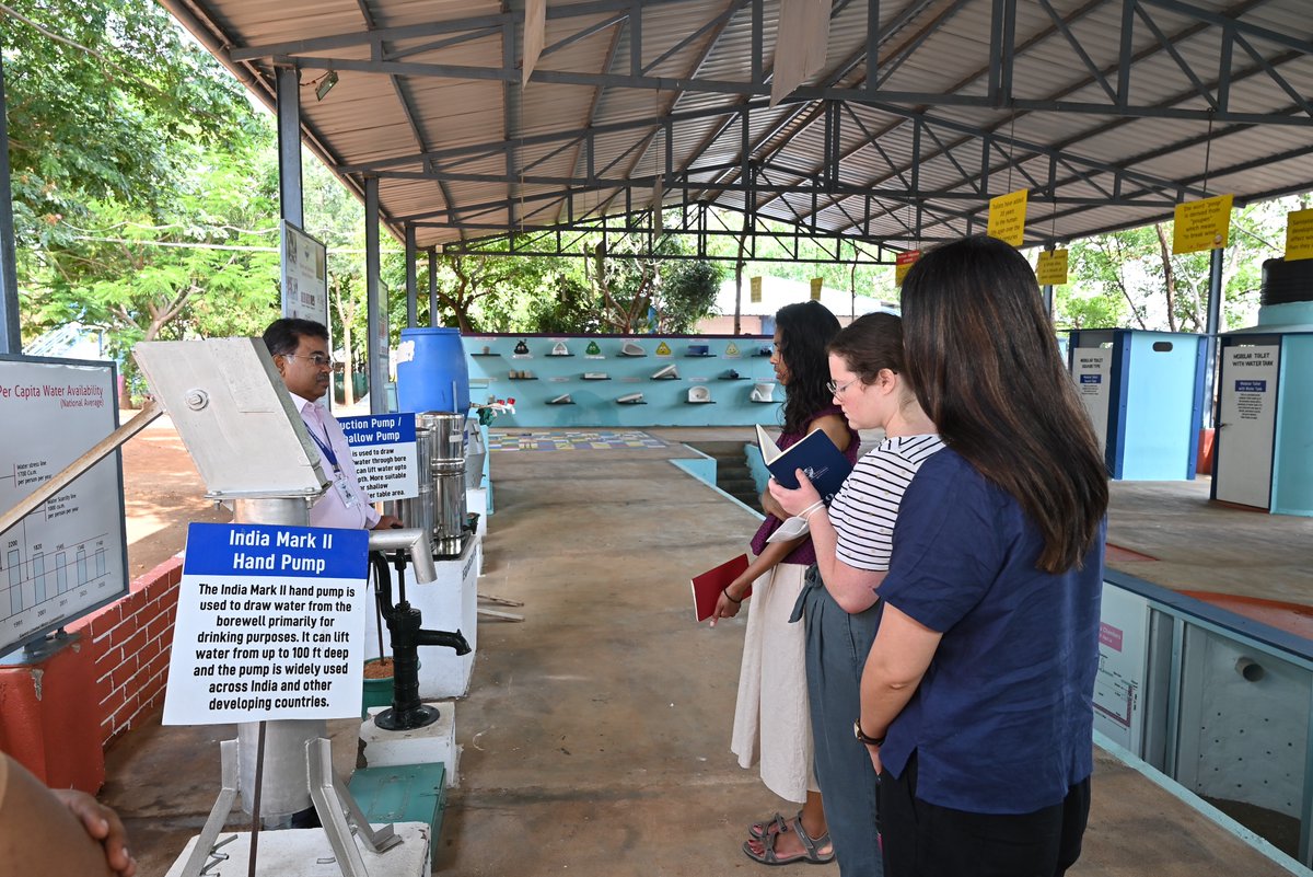 wash_institute's tweet photo. Very happy to host USAID DIV team at our WASH Academy Campus for live demo of the innovative Mobile Septage Treatment Unit (MTU). Grateful for the support to MTU – better and mechanized FSSM services for all. #WASHinnovation #USAIDpartnership #NFSSMAlliance #ManholeToMachinehole https://t.co/jzR66BNrhX