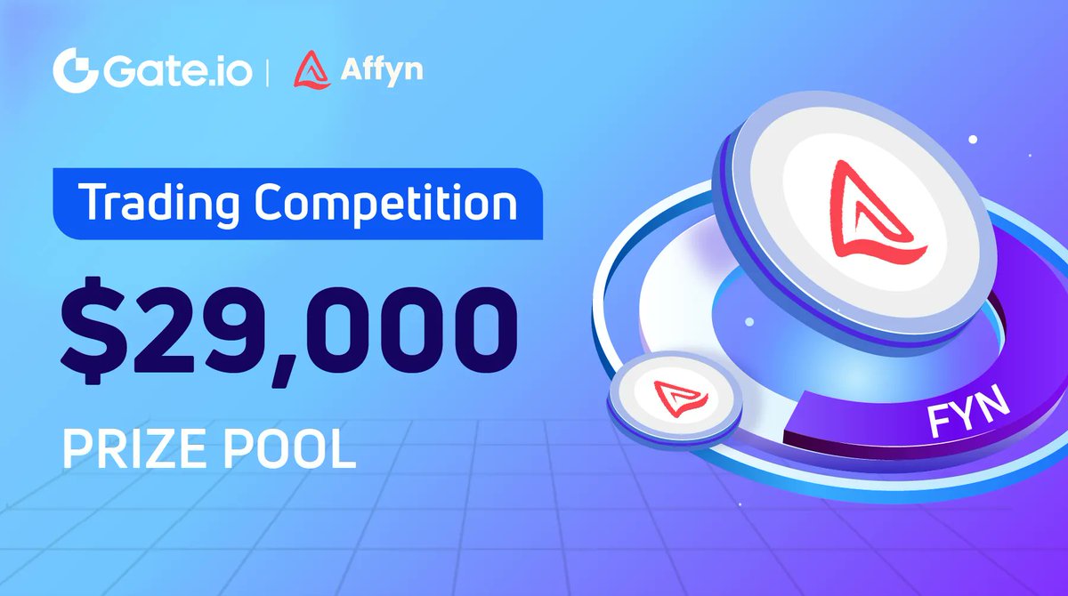 💥 Reimagine a Play-and-Earn Metaverse: Join $FYN Trading Competition, Share a $29,000 $FYN Prize Pool!

⏰ May 04-May 11, 14:00 PM (UTC)

To Enter
✅ Follow @gate_io &amp; <a href="/AffynOfficial/">Affyn Official</a>
✅ RT &amp; Like

JOIN NOW: go.gate.io/w/ltHxqCne 
#Gateio #Giveaway