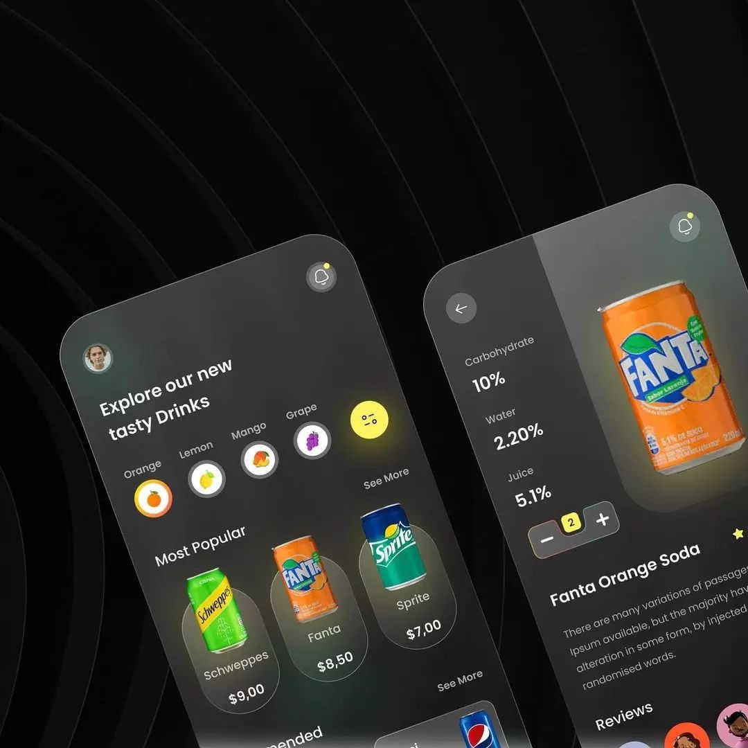 DevStory3's tweet photo. Ui Design Soda App 🥤
.
.
#soda #drinks #drink #food #cocacola #pop #fanta #pepsi #foodie #cola #coke #exoticpop #exoticsoda #bhfyp #sodapop #raresoda #exoticsnacks #snacks #love #disaya #sretsis #s #mango #cocktails #kloset #softdrink #foodporn #milin #landmee #exotic https://t.co/RRv8oKG83h