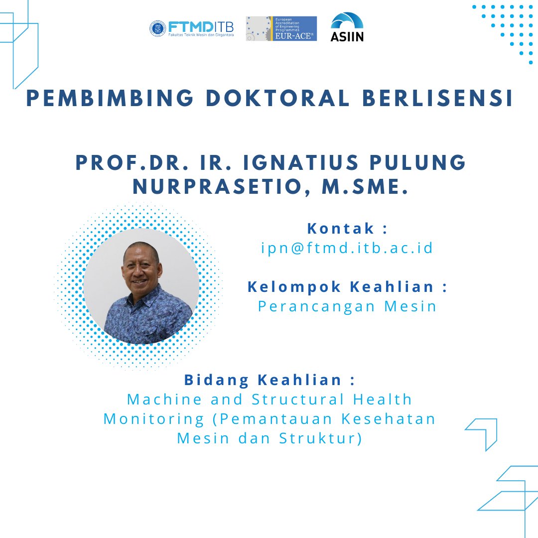 ftmd_itb's tweet image. Meet our licensed doctoral supervisor from FTMD ITB, who is experienced and ready to help you achieve your doctorate degree in your field of interest!

Read more on ftmd.itb.ac.id/id/program-stu…

#PostGradSchool
#DoctoralDegreeProgram
#FTMD
#ITB