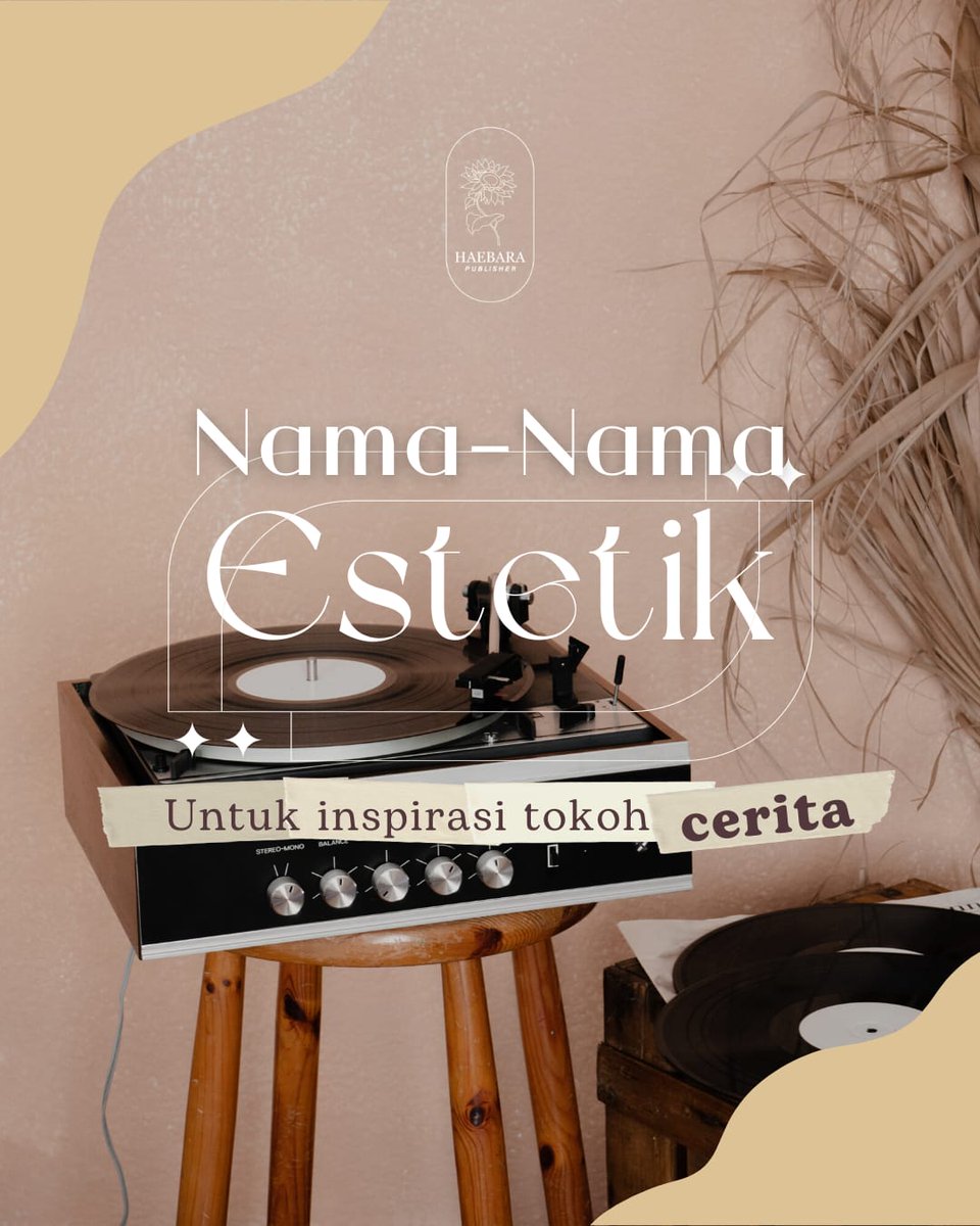 haebarabooks's tweet photo. [THREAD]
NAMA-NAMA ESTETIK https://t.co/a1s7V9cdUa