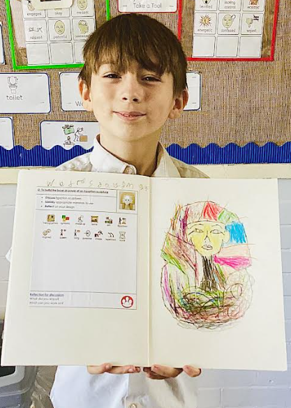 In art we have been designing our Egyptian sculptures and are looking forward to bringing our inspirations to life! <a href="/PrimaryElaine/">Elaine Primary</a> <a href="/EEC_Elaine/">Elaine Education Centre</a> <a href="/IPAT_Edu/">The Inspire Partnership</a>