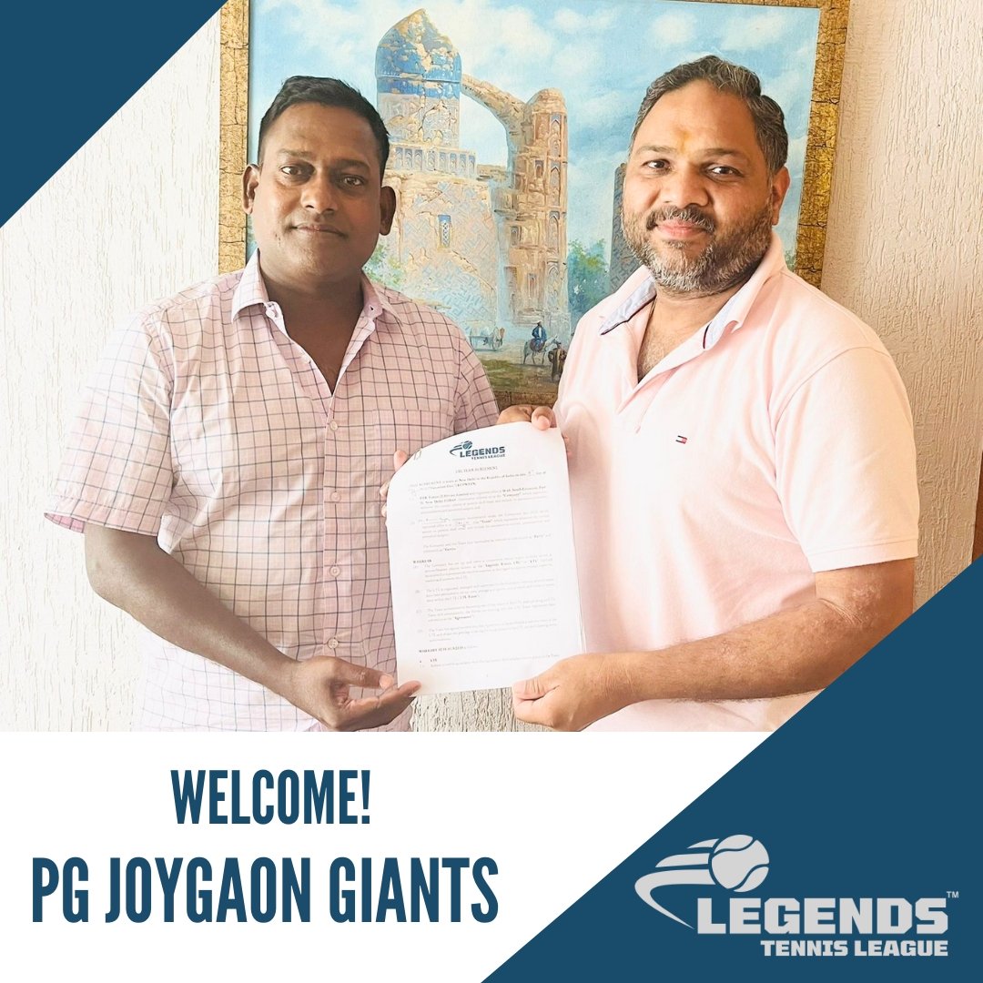 ✍️ Signging in a new team for Season 2: PG Joygaon Giants are ready for Legends Tennis League 2023! 

#legendstennisleague #tennis #Legend
