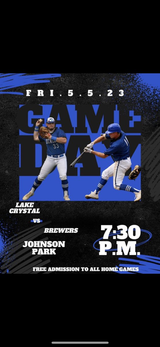 Season Opener is tomorrow night. Our game will be at Mueller Park vs <a href="/LakeCrystalBall/">Lake Crystal Lakers</a> 7:30 start. Grab a 🍔 and some @SchellsBrewery beer as we start the season. #LetsTacoBoutIt #MrPlow