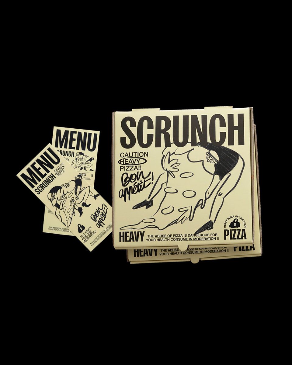 lionel_eh's tweet photo. Avec @elisa_esnlt, on a décidé de réaliser un projet pour  éveiller la nostalgie des dîners conviviaux 🍽️

Scrunch est né de cette volonté avec une pizza bien trop lourde pour être mangée seul(e)🍕 https://t.co/SErMBJLQCz