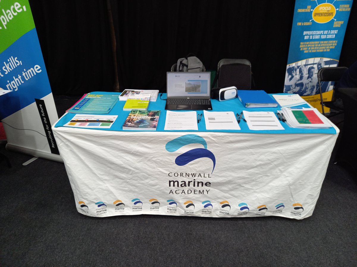 Yesterday at #MSMF23 with @CareersHubCIoS @RoyalCornwall If you would like support, please click here to find out more; cornwallmarineacademy.co.uk/about-us