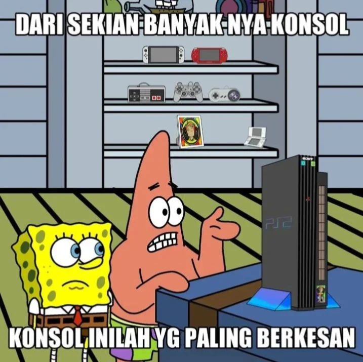 infozonegame's tweet photo. Game favorit kalian apa nih ngab?
.
#konsol #gamekonsol #memegame #memespongebobindonesia #infozonegame #SeputarGame https://t.co/qjGXmhnCVz