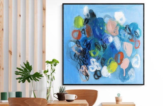 DUEALBERI's tweet image. Large Abstract Print Blue painting floral abstract etsy.me/42mcMMX #abstractprint #canvaspainting #bluepainting #wallartprints @etsymktgtool