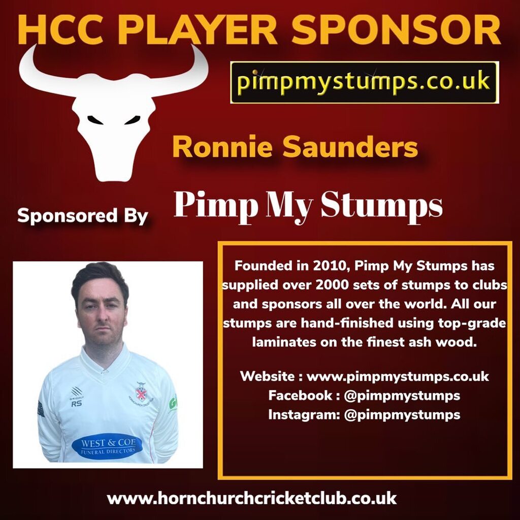 🚨2023 Player sponsorship 🚨

@ronnie_saunders93 this year will be sponsored by @pimpmystumps 

Founded in 2010, Pimp My Stumps has supplied over 2000 sets of stumps to clubs and sponsors all over the world.

#sponsorship #sponsor #sponsored #sponsors … instagr.am/p/Cr0W6jKIlCd/
