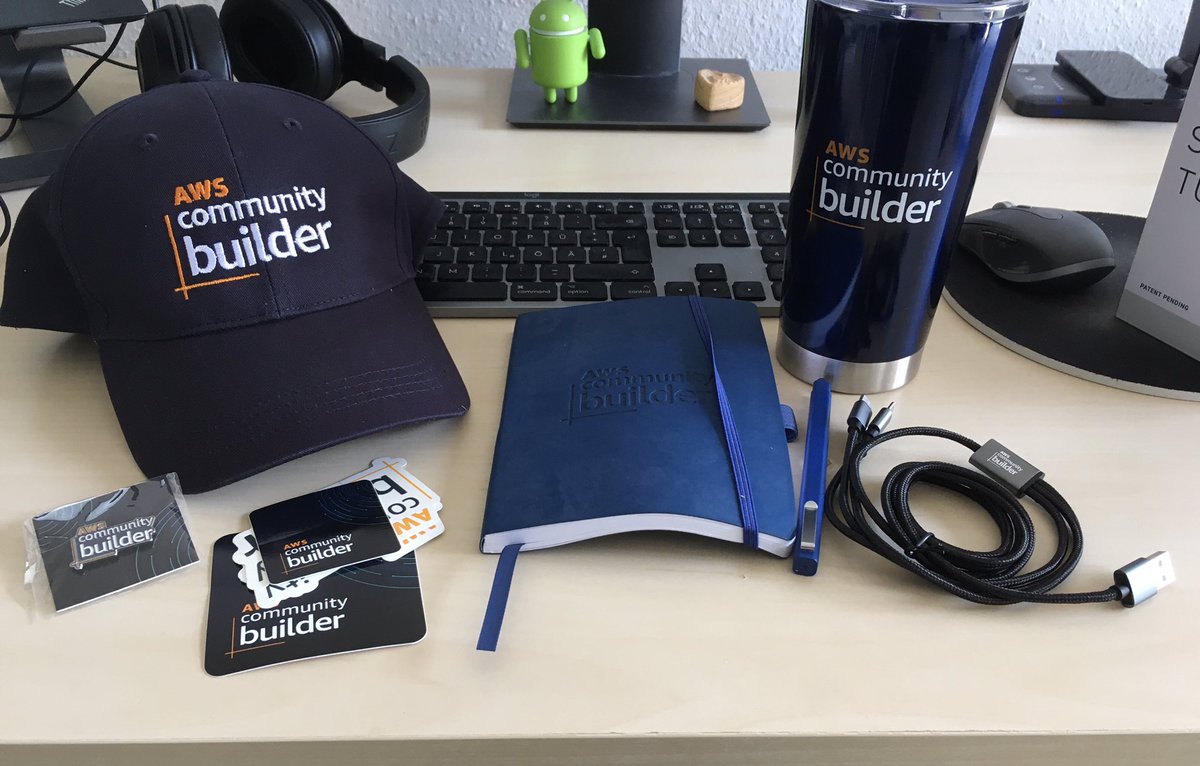 Had a bad day but then my AWS community builder swag arrived. 😊 Great timing.