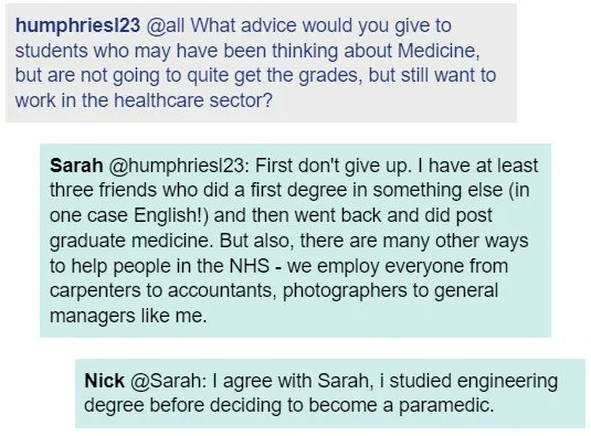imamedic_uk's tweet photo. With I'm a Medic, students discover #HealthcareCareers they may never have considered.

Did you know the NHS employs carpenters and photographers? 👇 https://t.co/7jh6Y1swRt