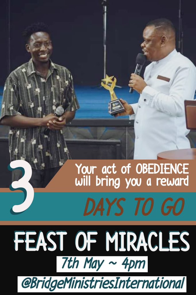 TheBMIChurch's tweet photo. Invite friends and families. Be part of our Feast of Miracles event happening this Sunday @3PM 

#PossessingNewTerritories 
#90DaysChallenge 
#FeastofMiracles https://t.co/DDjrGHfRaq