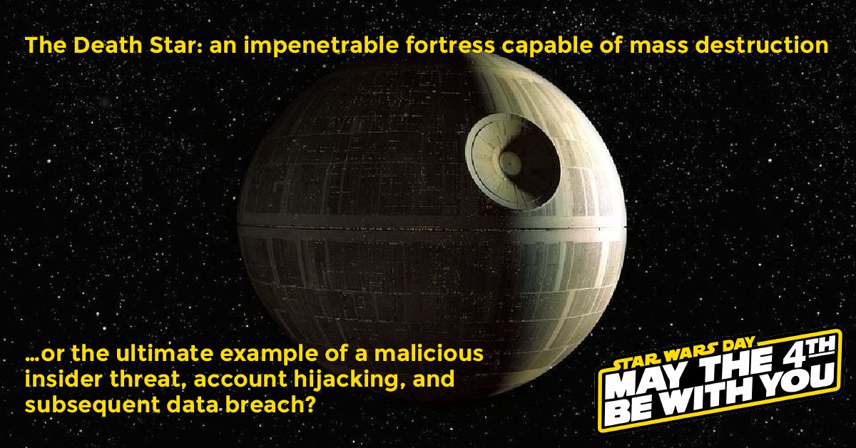 nephosec's tweet photo. May the 4th Be With You
https://t.co/l7ppnhdIJc
Don���t let your business become the next Death Star. Speak with a NephōSec expert about using InsightCloudSec! contact@nephosec.com #cloudsecurity #mayThe4thBeWithYou #vulnerabilities #dataBreach #InsightCloudSec https://t.co/tvWHKaeiH0