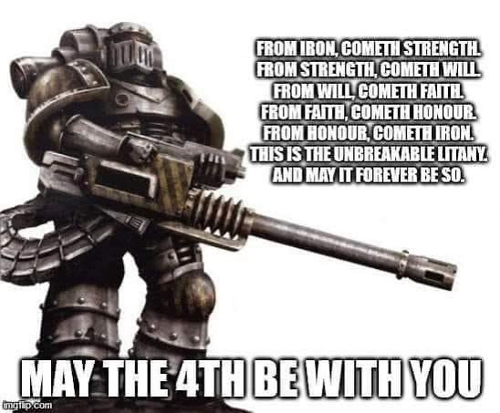 EdgeofEmpirePC's tweet photo. Happy May the 4th from Graham

#Warmongers #WarhammerCommunity #WarHamFam #Warhammer30k #Warhammer30000 #IronWarriors #MayThe4thBeWithYou #StarWars https://t.co/DAFuSnwbjj https://t.co/LUolhIEJmp