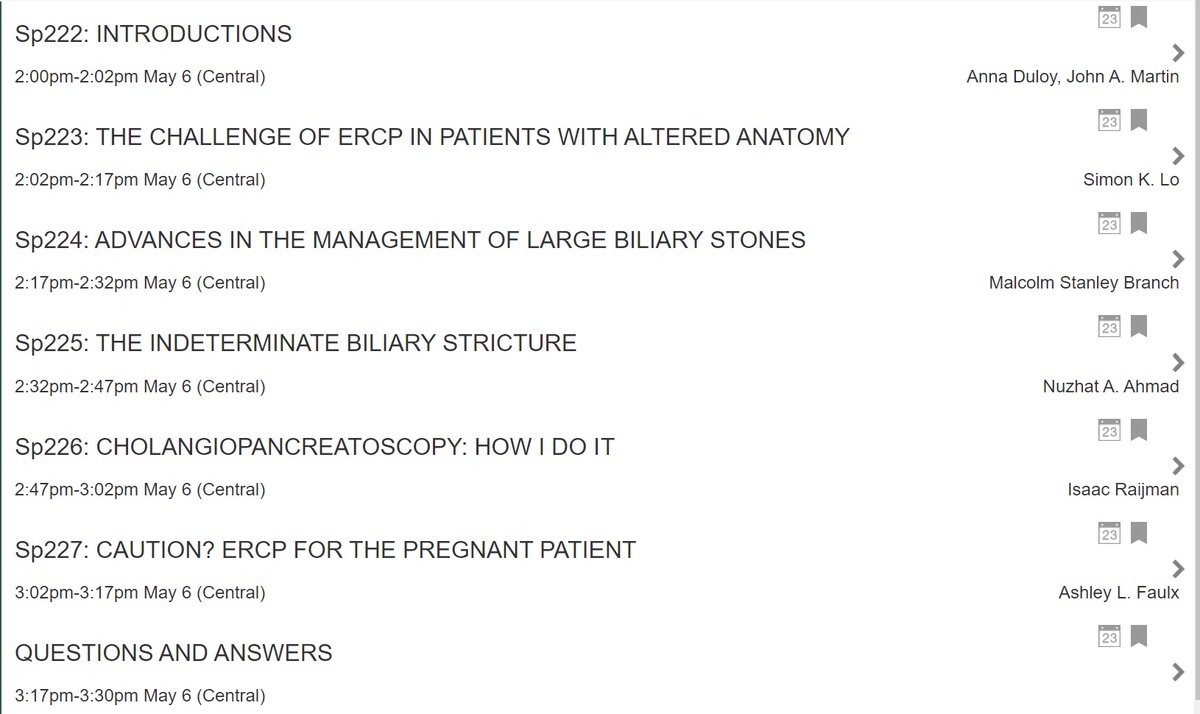 RKeswaniMD (@rkeswanimd) on Twitter photo Novice & expert ERCPists alike will enjoy a pair of back-to-back video-based sessions from <a href="/ASGEendoscopy/">ASGE GI Endoscopy</a> at <a href="/DDWMeeting/">Digestive Disease Week</a> - ERCP 101 w/ a focus on cannulation & ERCP 201 w/ a focus on tough situations. All-star line-up of moderators/speakers - Saturday at 10a (S401)and 2p (S103). Novice & expert ERCPists alike will enjoy a pair of back-to-back video-based sessions from <a href="/ASGEendoscopy/">ASGE GI Endoscopy</a> at <a href="/DDWMeeting/">Digestive Disease Week</a> - ERCP 101 w/ a focus on cannulation & ERCP 201 w/ a focus on tough situations. All-star line-up of moderators/speakers - Saturday at 10a (S401)and 2p (S103).