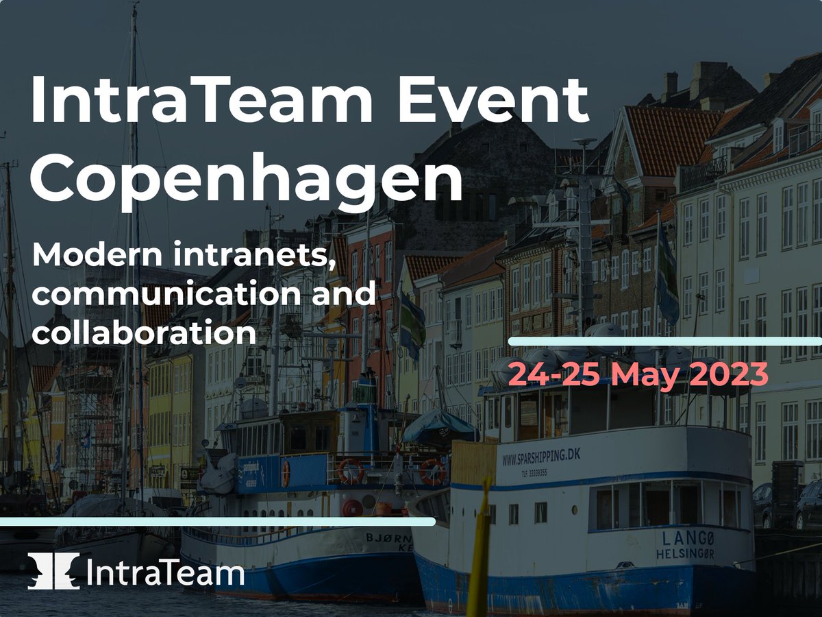 Are you working on a new intranet? Listen to the panel discussion at IntraTeam Event and hear about the key components you need to get your intranet project off the ground 🚀

#IntraTeam23 

event.intrateam.com/sessions/panel…