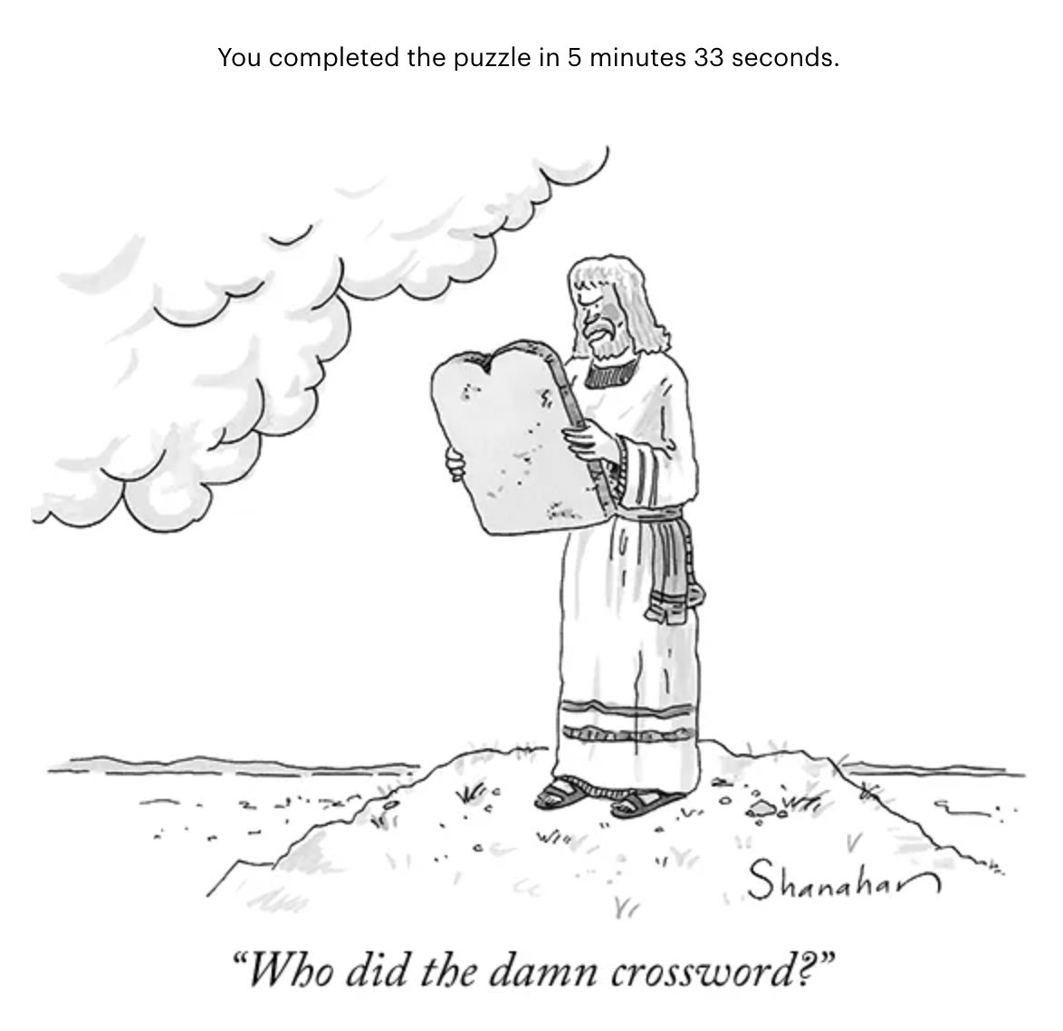 hangal's tweet photo. The New Yorker Thursday crossword:
https://t.co/GdHaFdEvIn https://t.co/fK77MXW9i8