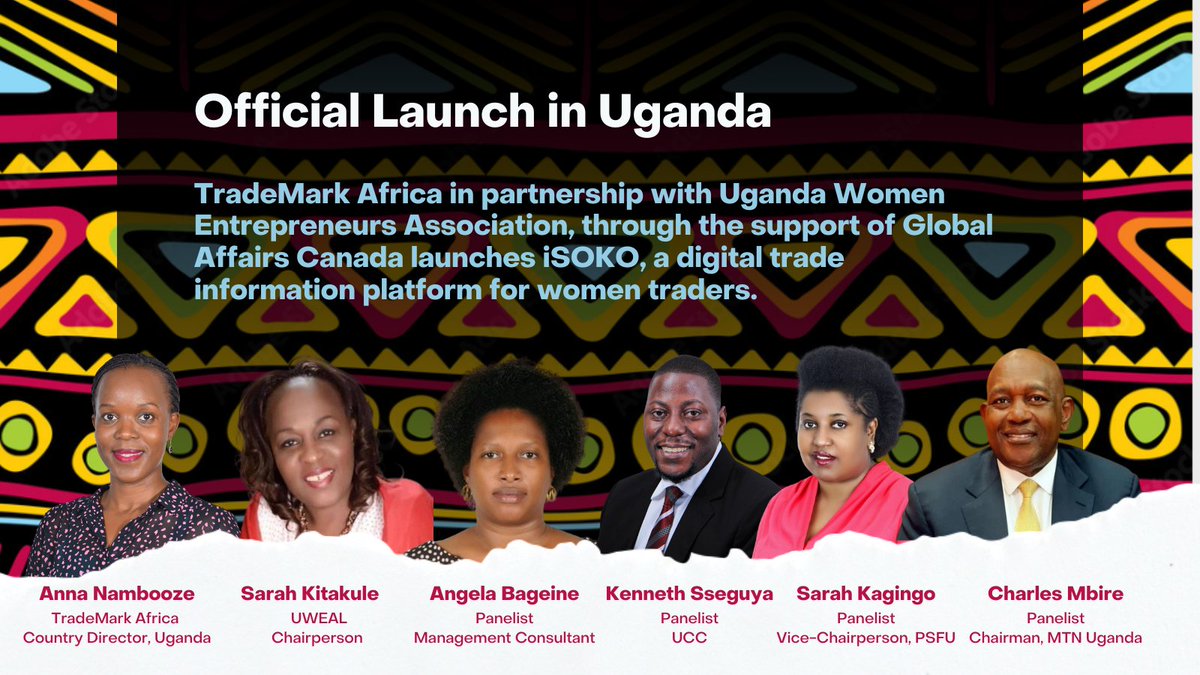 TradeMarkAfrica's tweet photo. Happening now: Launch of @isokoUganda. The digital platform will connect Uganda traders with others across the region #BorderlessTrade Watch online zoom https://t.co/dEOitIImgf. YouTube https://t.co/yBCRuEPPuK
"providing wings for female traders to fly" @GAC_Corporate https://t.co/yhSH6JOARy