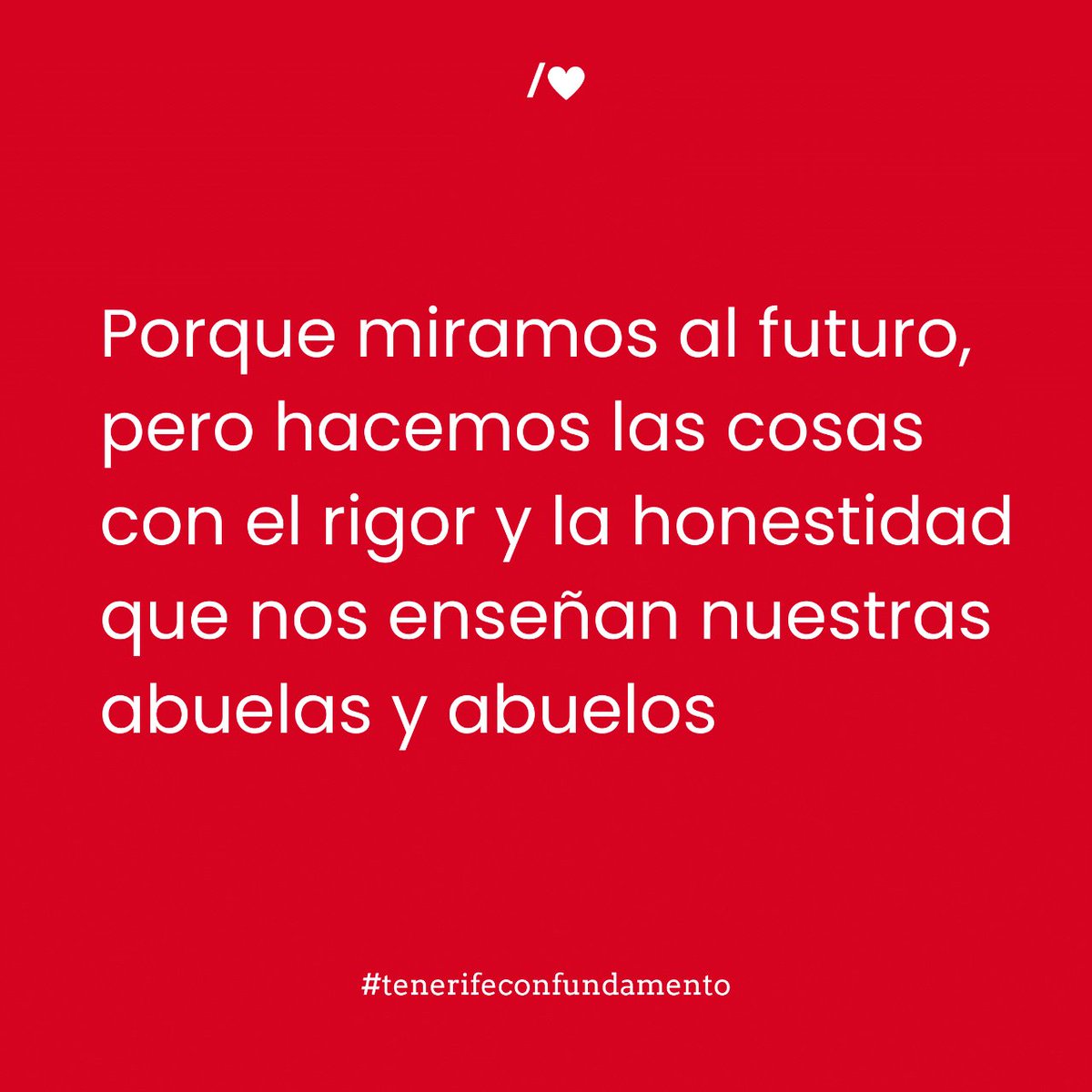 Con fundamento #tenerifeconfundamento #cabildotenerife #psoetenerife #tenerife