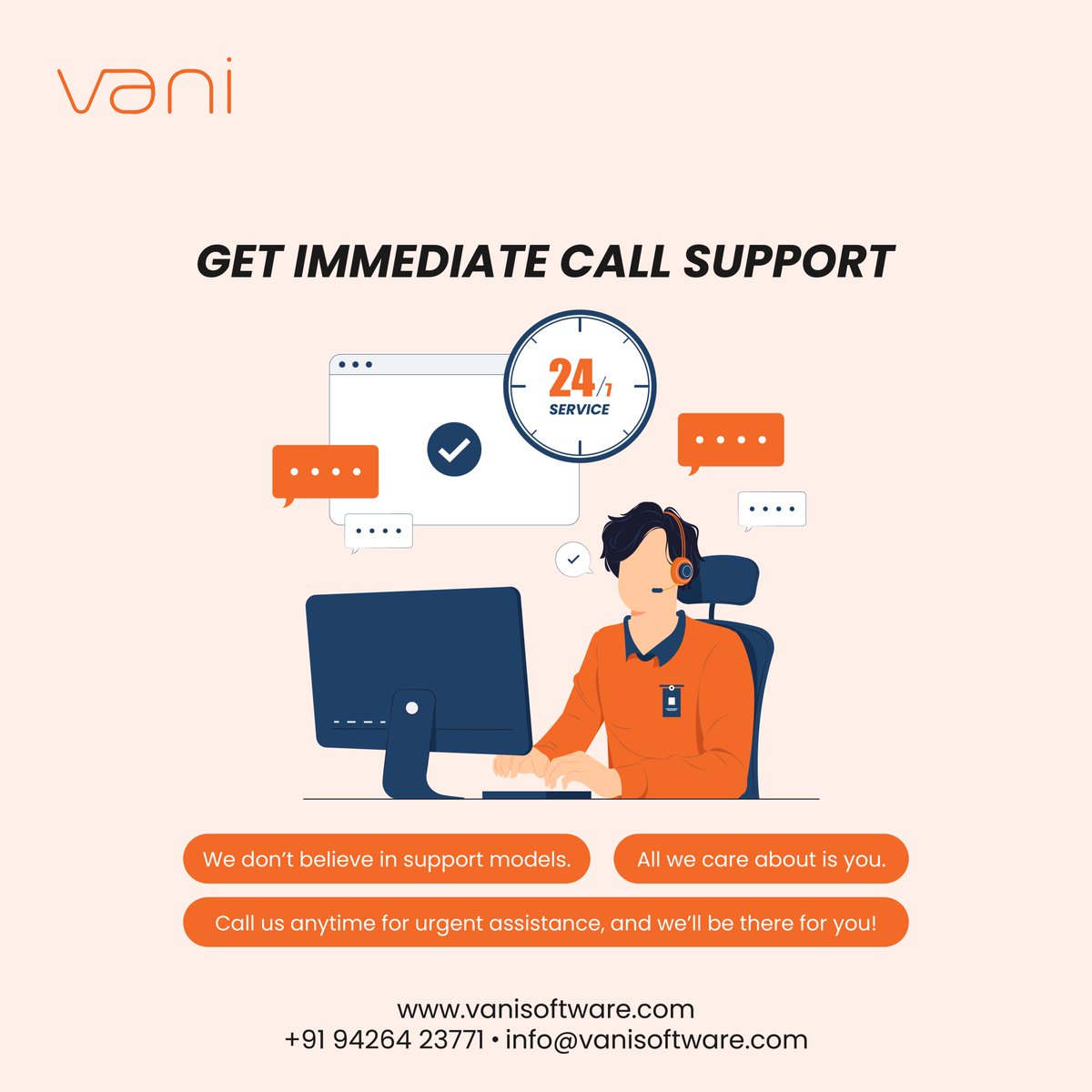 VaniSoftware's tweet photo. Looking for timely and immediate call support?📞 Look no further than #Vani!👋

With Vani, you can trust that we've got your back every step of the way.🤝

#CallSupport #TechSupport #UrgentAssistance  #VFXStudio #AnimationStudio #CGIStudio #ProjectManagementSoftware #VaniSoftware https://t.co/8kSOar8HeA