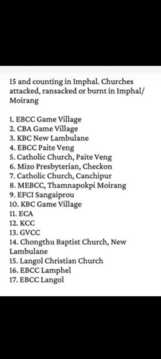 itsmeh26's tweet photo. 20+ churches it has been . Knowing and fighting for our right has been met with communal and religious backlash . Heartbreaking . Where is the government of the people ! 
#manipurisburning 
#article356
#article19
#ManipurOnFire 
#ManipurViolence https://t.co/lu31klzZLs