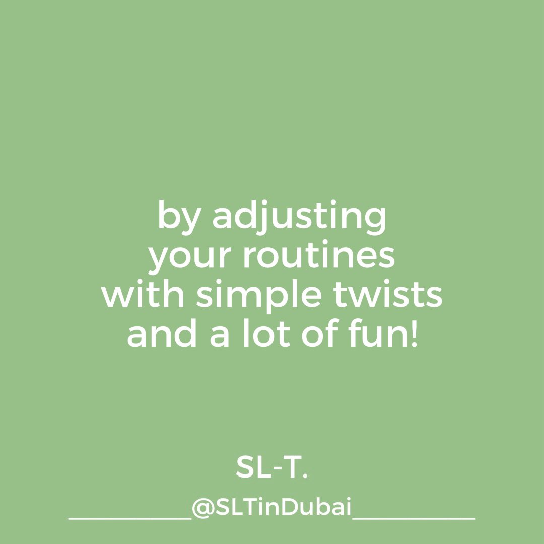 As a parent, did you ever try to adjust your daily routines to the language needs of your child?
Parents involvement and stimulation are key in the development of the skills of their children!
Share and spread awareness!

-T. 

#parents #languagedevelopment #slpeeps #healthcare