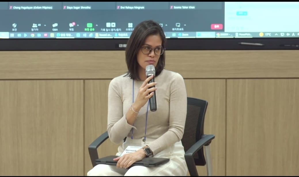 fair_pakistan's tweet photo. Energy Transition requires a just economic transition which cannot happen in a vacuum. @beavictorio99 concludes at the FFA/@OxfamInAsia seminar on #climatefinance https://t.co/tVuaoaCJg8