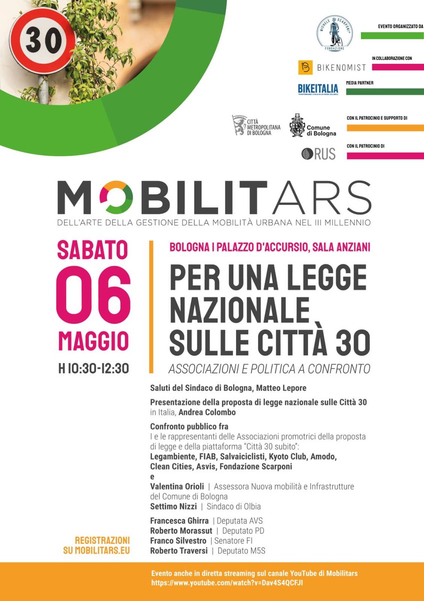 FranFerrante's tweet photo. Sabato mattina a #Mobilitars presentiamo una proposta di legge per le #città30

#sicurezzastradale #zerovittime #rigenerazioneurbana #mobilitànuova

In diretta streaming dalle 1030 https://t.co/Vz7zsSC23P
@Kyoto_Club @fiabonlus @Legambiente @salvaiciclisti @ASviSItalia @AMoDo4 https://t.co/bHiPm30WbV