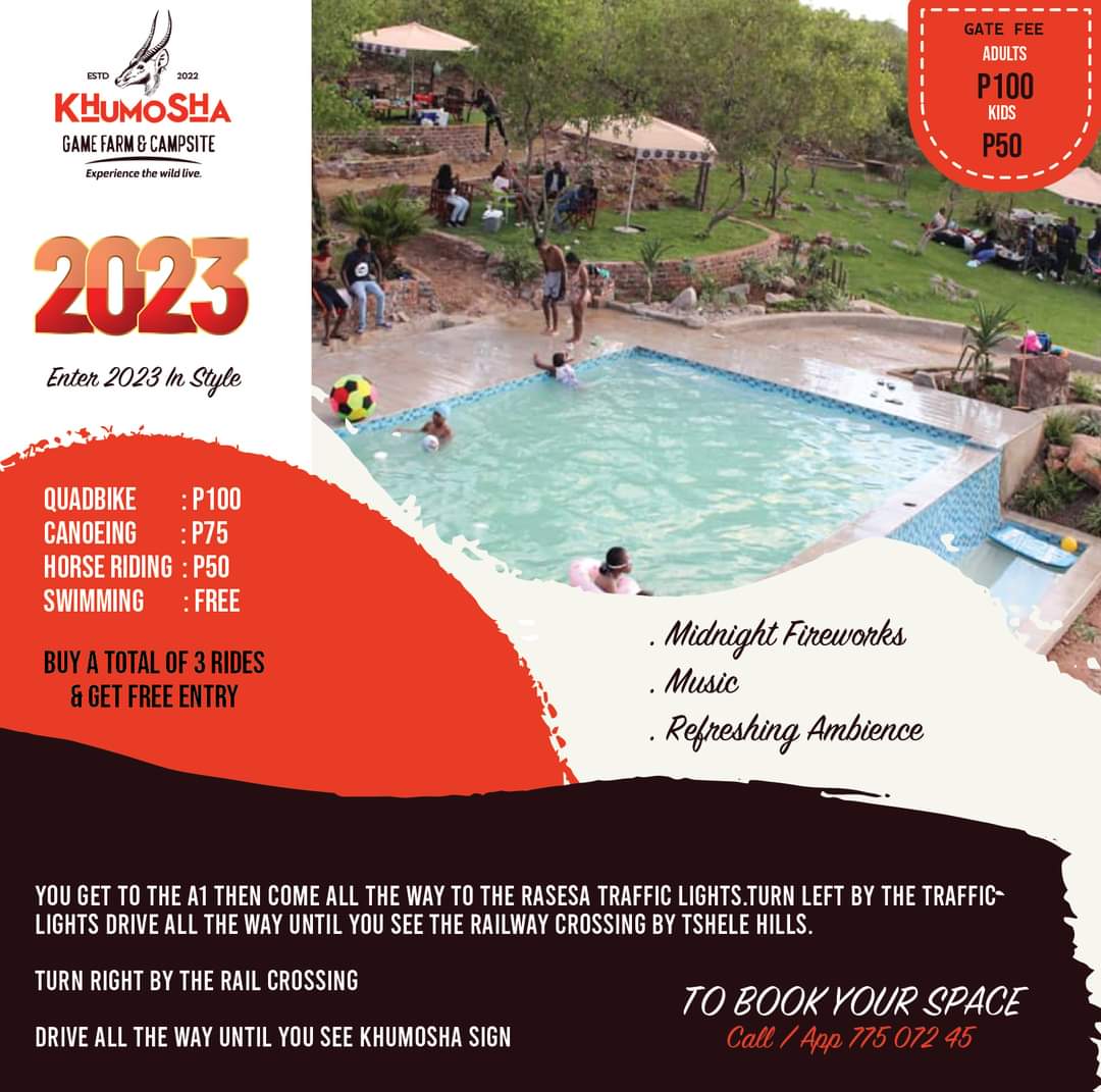 Kush_Chengeta's tweet photo. Transportation Available📍🚌KhumoSha brings the best out of the BUSH to you &amp; your loved ones.

Activities:
Entrance fee:P100 adults P50 Kids with access to free swimming, volleyball, Trampling, mini soccer, Tug of war, access to braai stands n picnic area &amp; a view of Our Impalas https://t.co/Ji1nao0epG