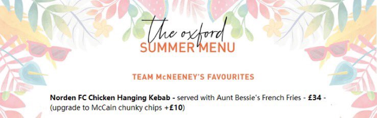 We can tell you’re getting ideas… (*all prices in keeping with current menu)