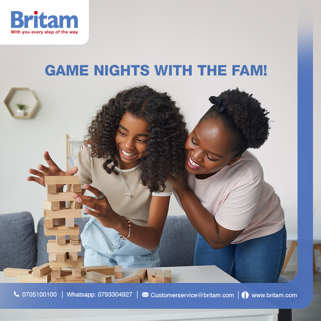 We love the weekend, mostly because we can chill, relax and play some Jenga with our family! What board games are you playing this weekend? 😁

#BritamCares