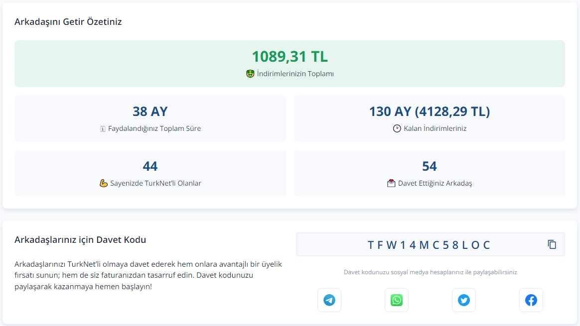 davet_kodlari's tweet image. Turknet Davet Kodu: tfw14mc58loc

TurkNet&apos;e başvuran arkadaşlarım 1 Ay Ücretsiz internet kazanıyor. Tıkla: turk.net/internet-hiz-a… #ArkadaşınıGetir @TurkNet aracılığıyla