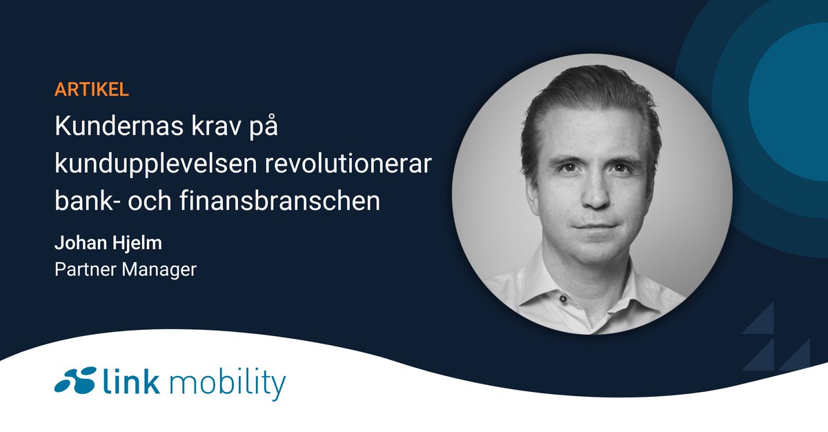 Vill du ha tips på hur du inom bank och finans kan växa med rätt kommunikation? ✨ I den här artikeln delar Johan Hjelm, ansvarig för bank- och finans på LINK, med sig av sina insikter när det kommer till att förbättra kundupplevelsen inom branschen. ⬇️

linkmobility.com/sv/news/kunder…