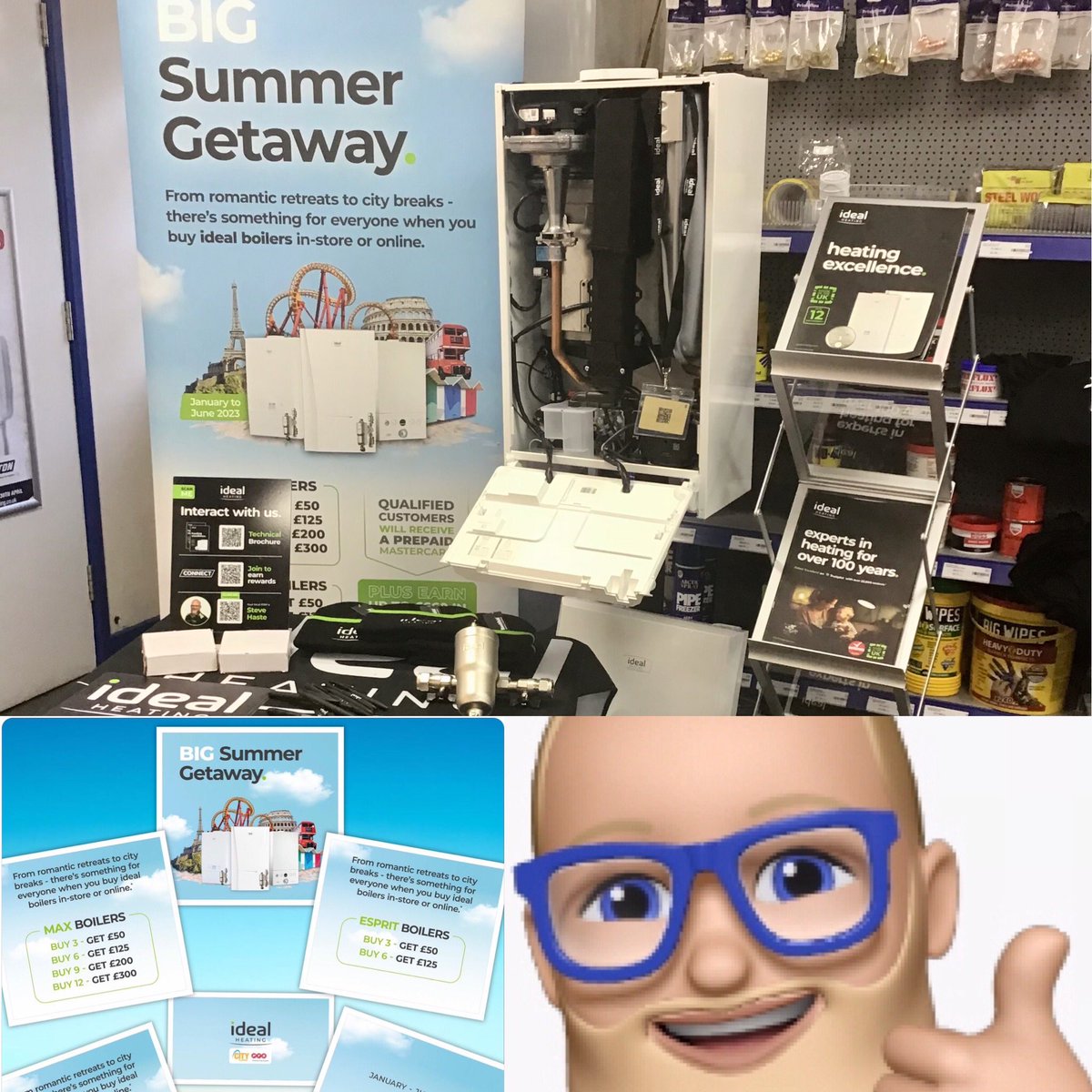 ideal_steveh's tweet photo. Itβs the last of the week & today youβll find me set up @CityPlumbingUK Bessemer road Cardiff. Come & chat all things @idealheating including current promotions, Installer Connect loyalty scheme & the benefits & More #BigSummerGiveAway #OneMoreMax https://t.co/RW8ryiUoY3