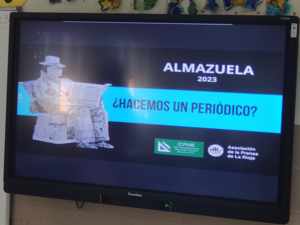 TALLER DE PRENSA
La asociación de prensa de La Rioja por medio de María imparte un taller de prensa dentro del Proyecto Almazuela 2.0 <a href="/educarioja/">Educación La Rioja</a>