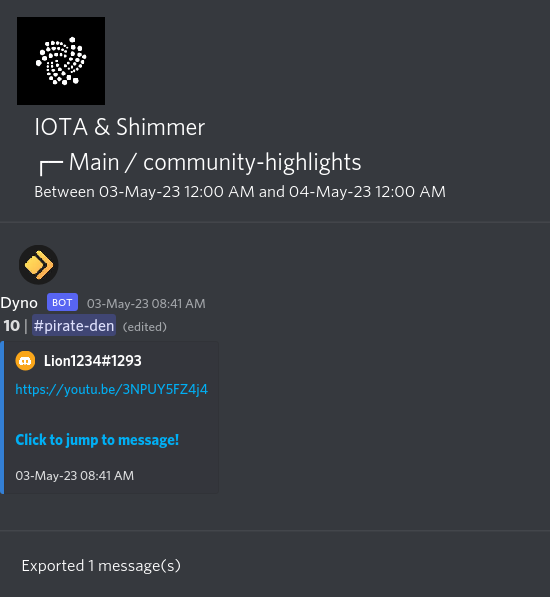 IOTAXTeams's tweet photo. 1/
#IOTA and #Shimmer Discord #community highlights.
🌐 Learn more and join the discussion https://t.co/USN5qQtgEN. https://t.co/D1rJJ72ny4