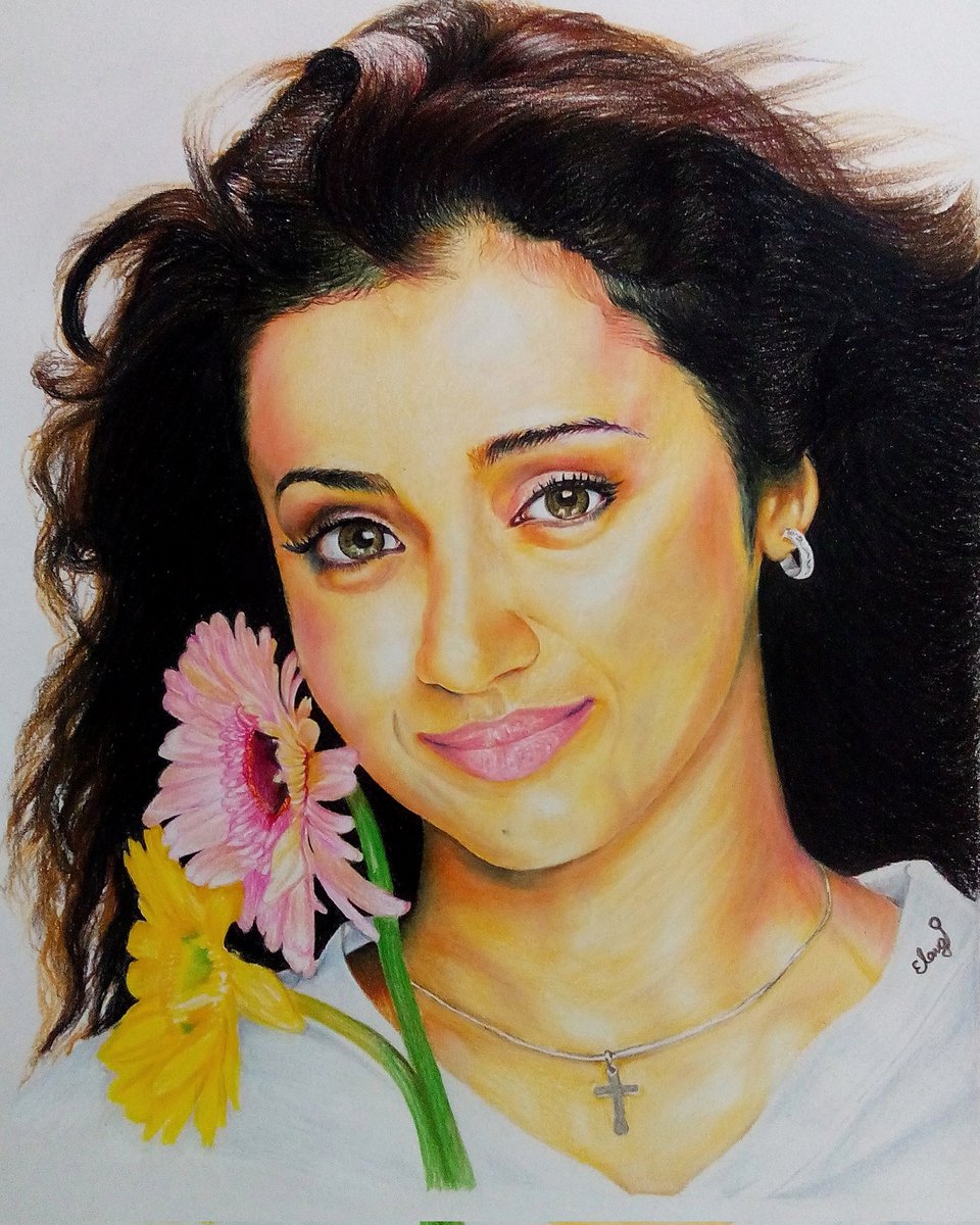 Elangoartist's tweet photo. @trishtrashers happy birthday 🎂 https://t.co/7rvM84ZOfG