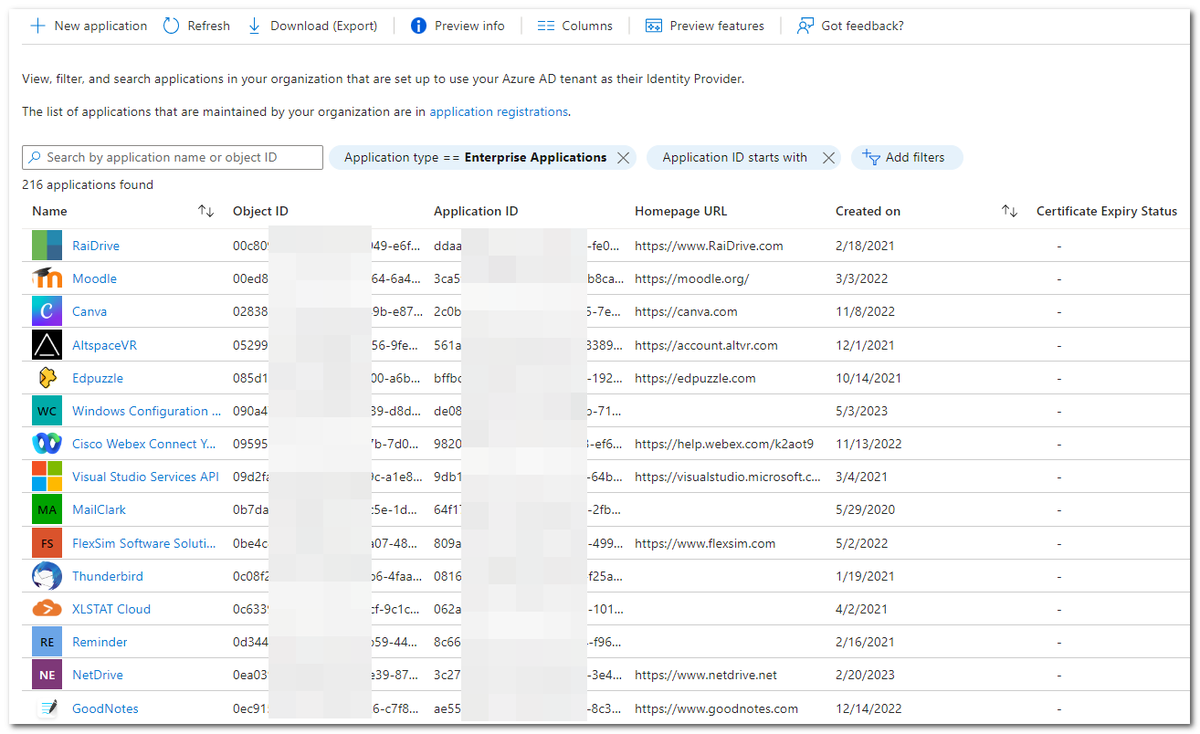 manelrodero's tweet photo. To investigate:

How to prevent users from adding Enterprise Applications in @azuread?

How to find out which user added one of these apps?

What happens if I delete them?

#m365 #azured https://t.co/KEIwrQFPK0