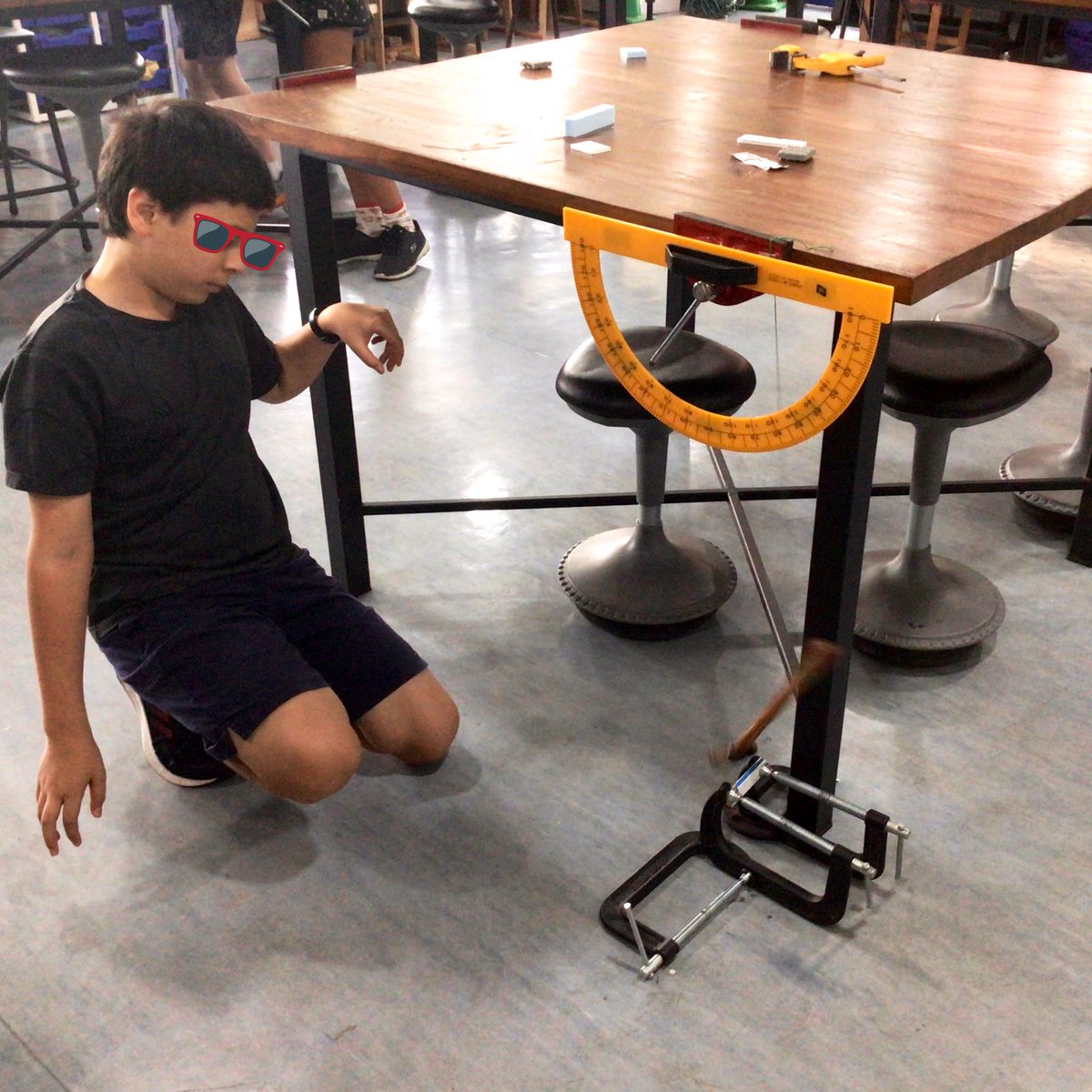 #MYP1 students getting introduced to material properties through destructive testing to finish off their first #productdesign unit in #MYPdesign