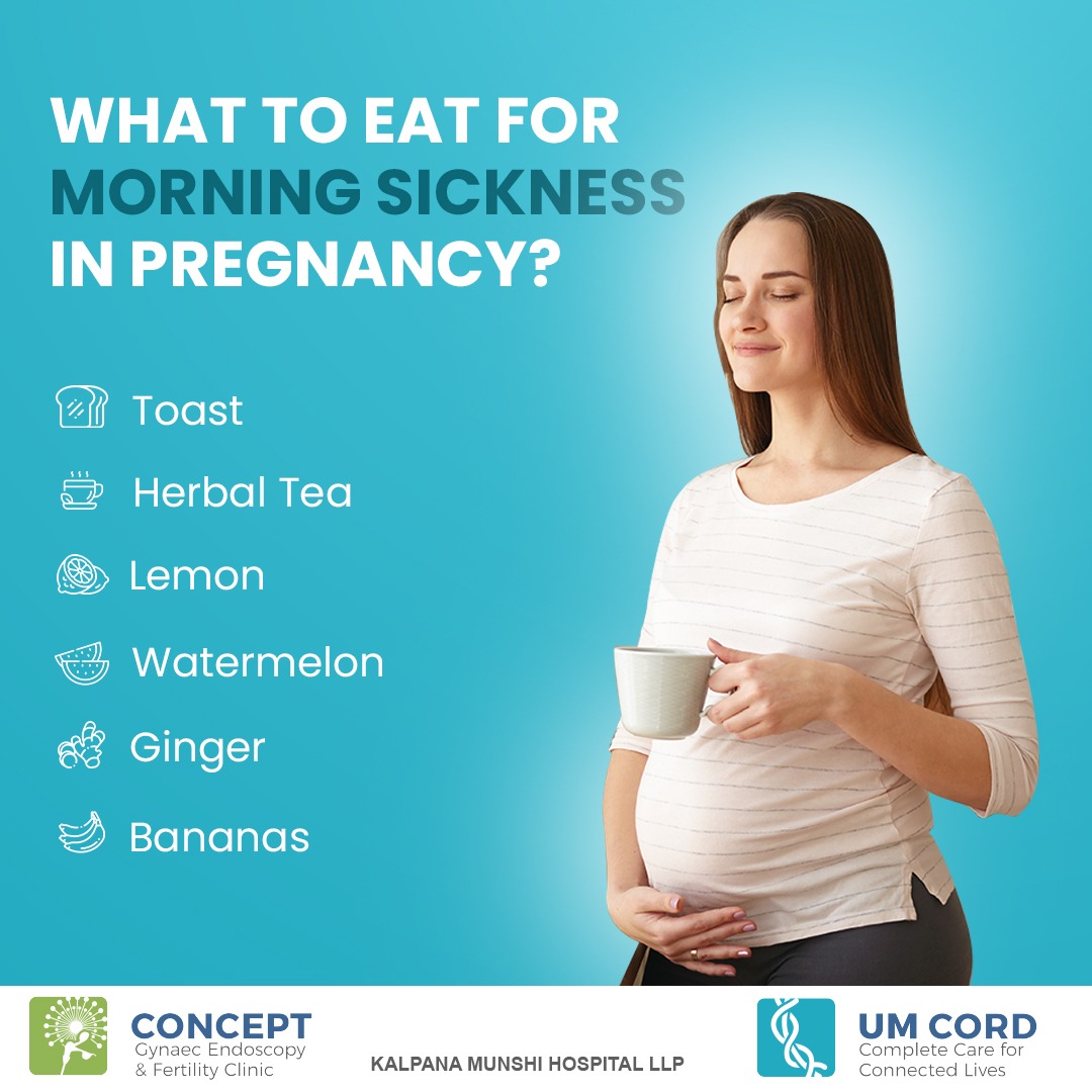 Are you tired of feeling nauseous and exhausted every morning due to morning sickness? Try incorporating these foods into your diet to ease it.  

#morningsickness #kalpanamunshihospital #hospitalsofahmedabad #pregnantlife #pregnancy #ahmedabadmom #morningsicknessrelief