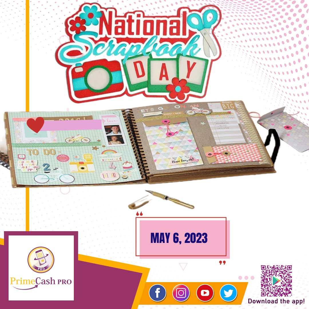 Primecash_PRO's tweet photo. May your National Scrapbook Day be filled with endless ideas, colorful papers, and cherished memories. Happy creating!
...
#NationalScrapbookDay #ScrapbookLove #MemoryKeeping #CraftyMood #CreativeOutlet #ScrapbookingCommunity #PreserveMemories #ScrapbookInspiration https://t.co/LdmTSr87Gh