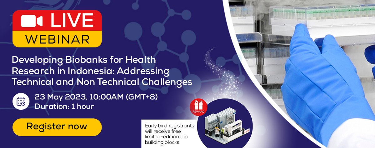 pharmafocusasia's tweet image. Attend live #webinar on 23 May (10.00 Am) by Dr Jajah Fachiroh on Developing #Biobanks for Health Research in Indonesia to know how #biobanking involves technical &amp;amp; non-technical challenges #healthcare #pharma #hospitals #Biotechnology 

pharmafocusasia.com/thermofisher-s…